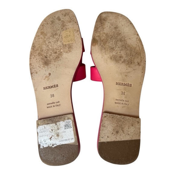 Fuschia Hermes Oran Sandals - Picture 7 of 8